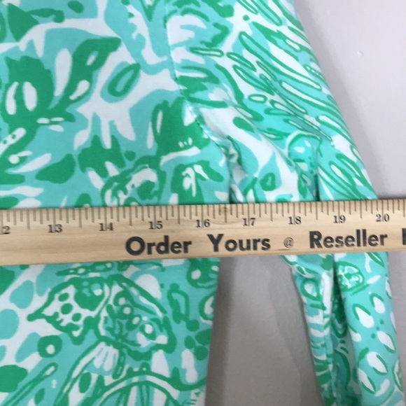 Lilly Pulitzer cotton green bungle in the jungle pullover v-neck dress small - Picture 6 of 12